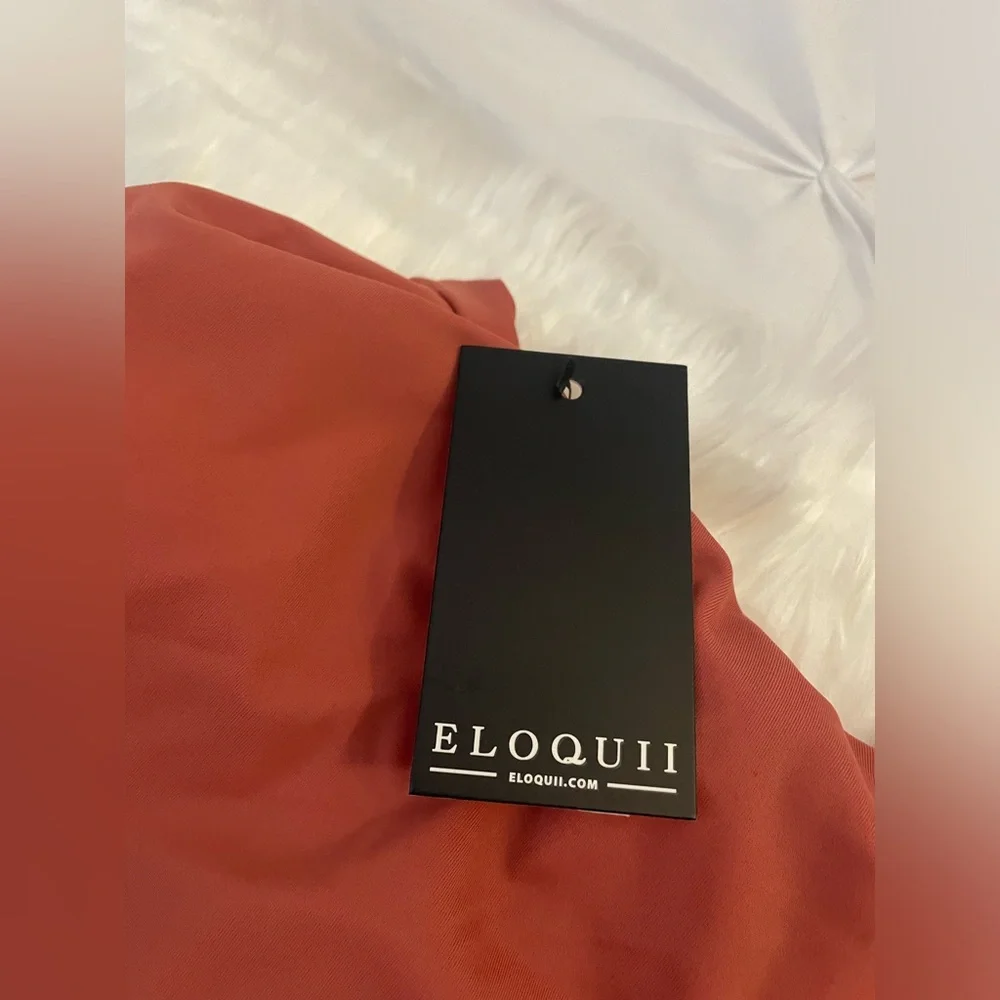 ELOQUII BRAIDED BELT ONE PIECE